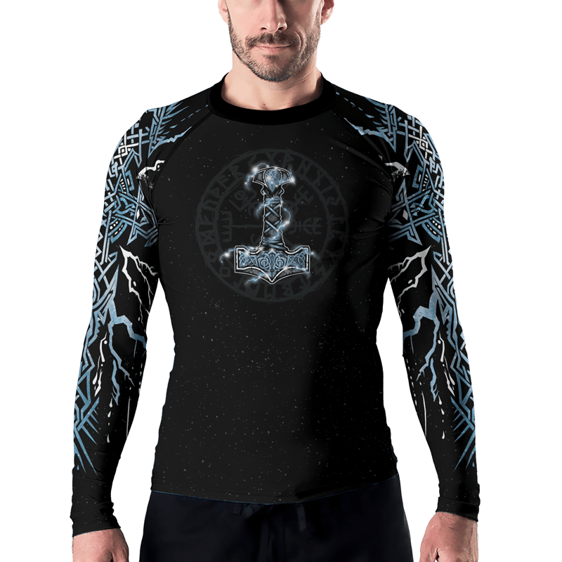 Rashninja God of Thunder Men's Long Sleeve Rash Guard