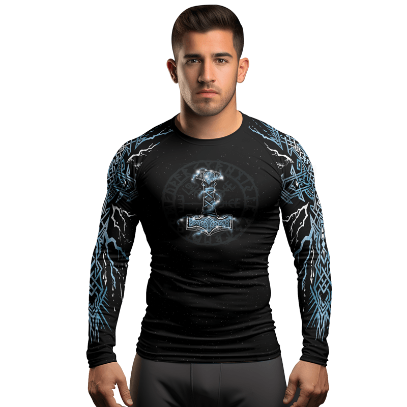 Rashninja God of Thunder Men's Long Sleeve Rash Guard