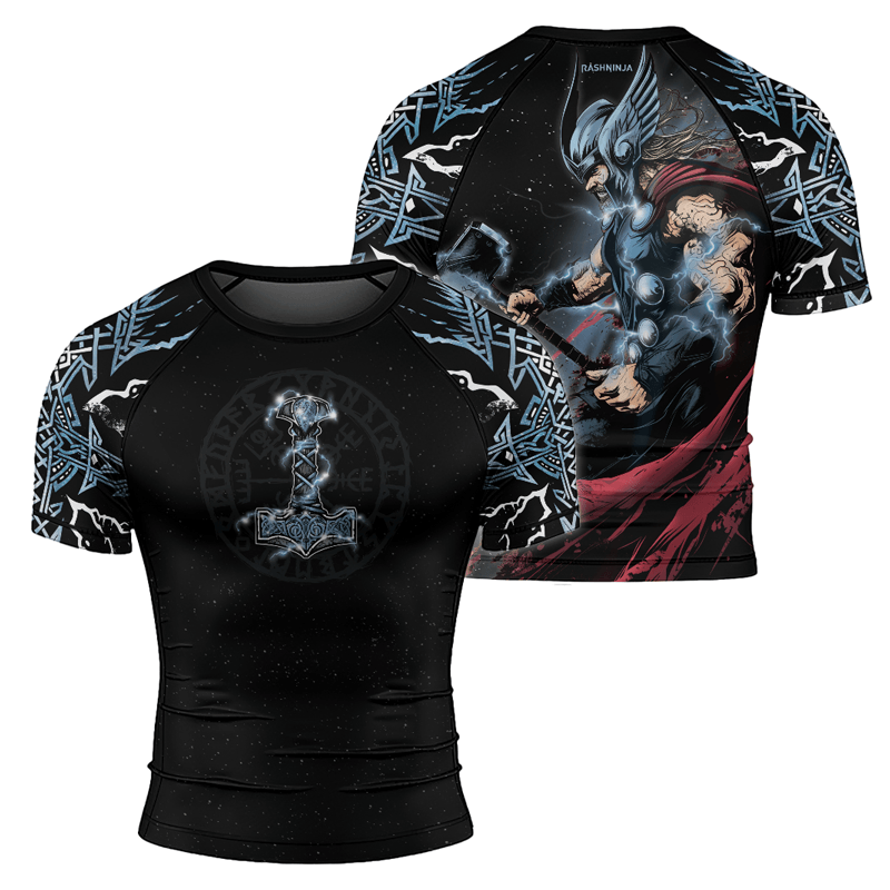 Rashninja God of Thunder Men's Short Sleeve Rash Guard