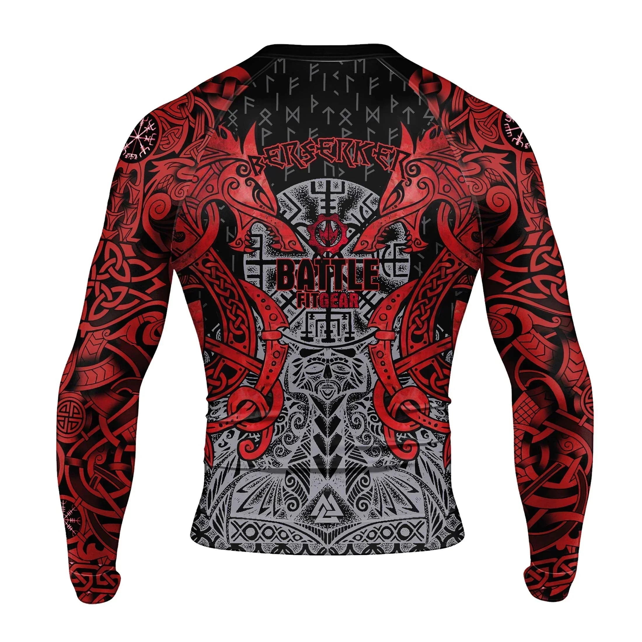 Rage Of Viking Berserker Men's Long Sleeve Rash Guard