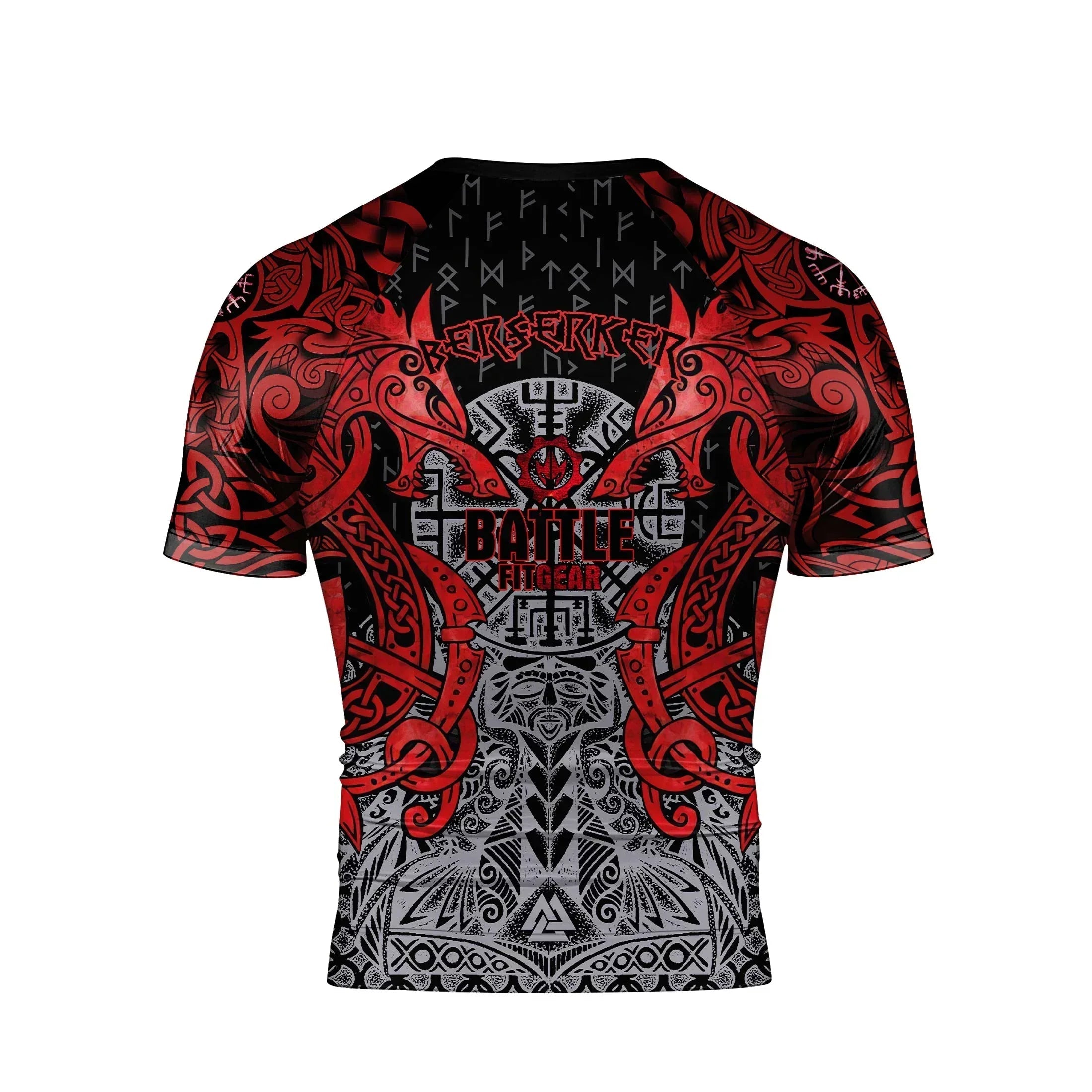 Rage Of Viking Berserker Men's Short Sleeve Rash Guard