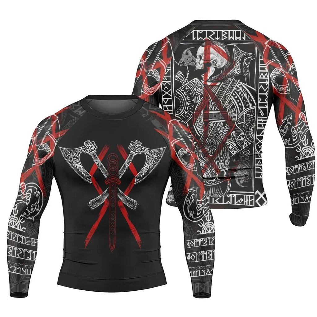 Ragnar Lothbrok Men's Long Sleeve Rash Guard