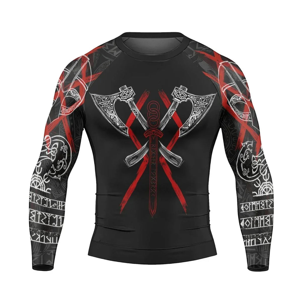 Ragnar Lothbrok Men's Long Sleeve Rash Guard