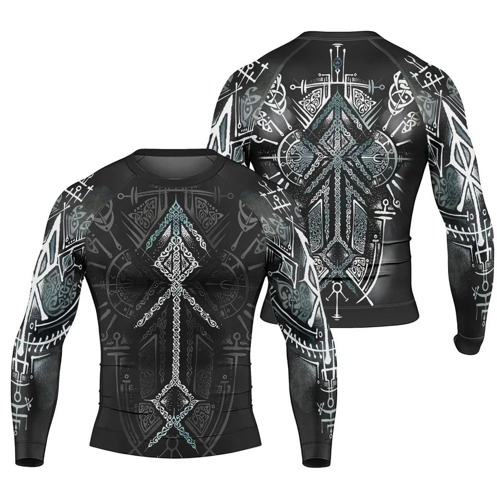 Runes Of Loki Men's Long Sleeve Rash Guard
