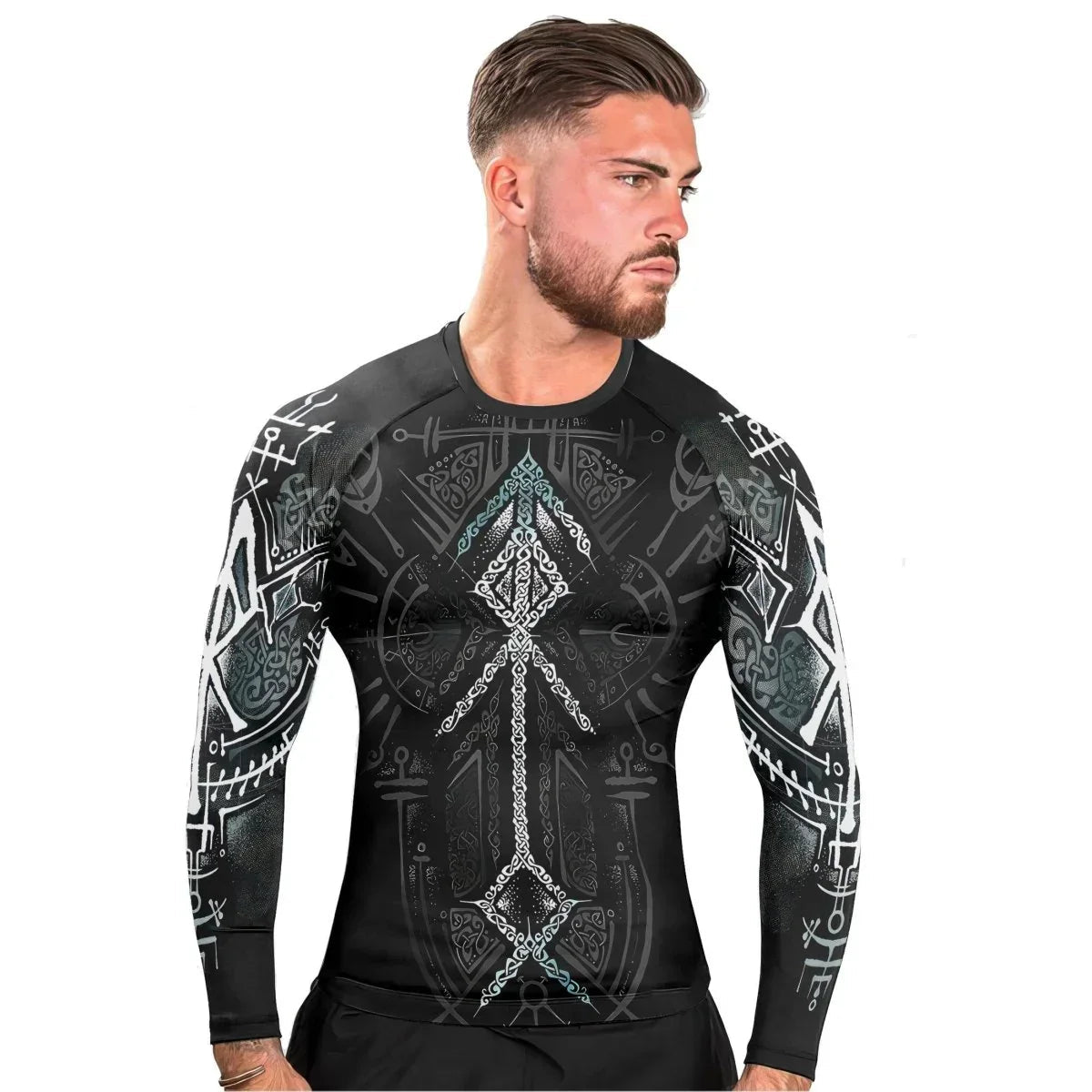 Runes Of Loki Men's Long Sleeve Rash Guard