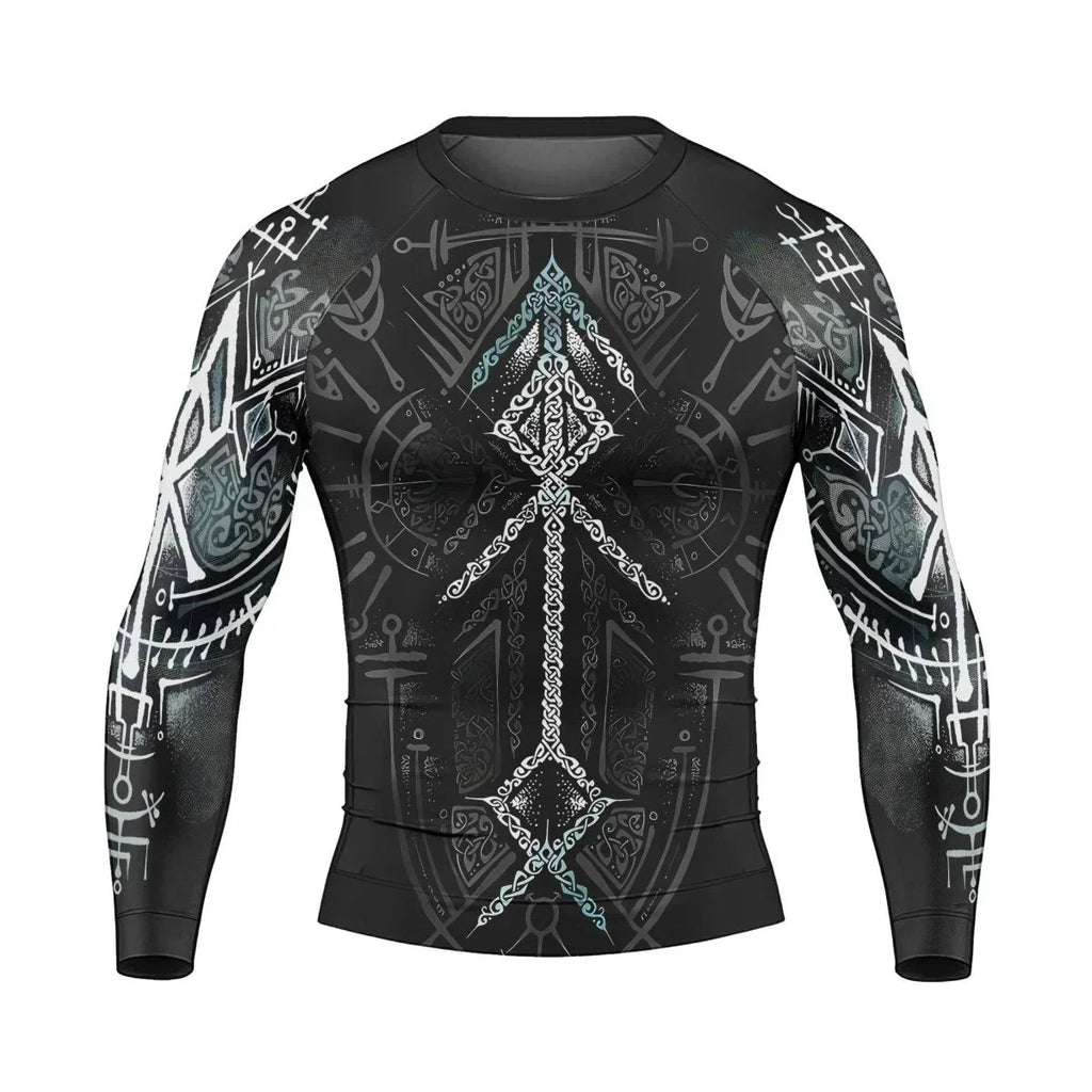 Runes Of Loki Men's Long Sleeve Rash Guard