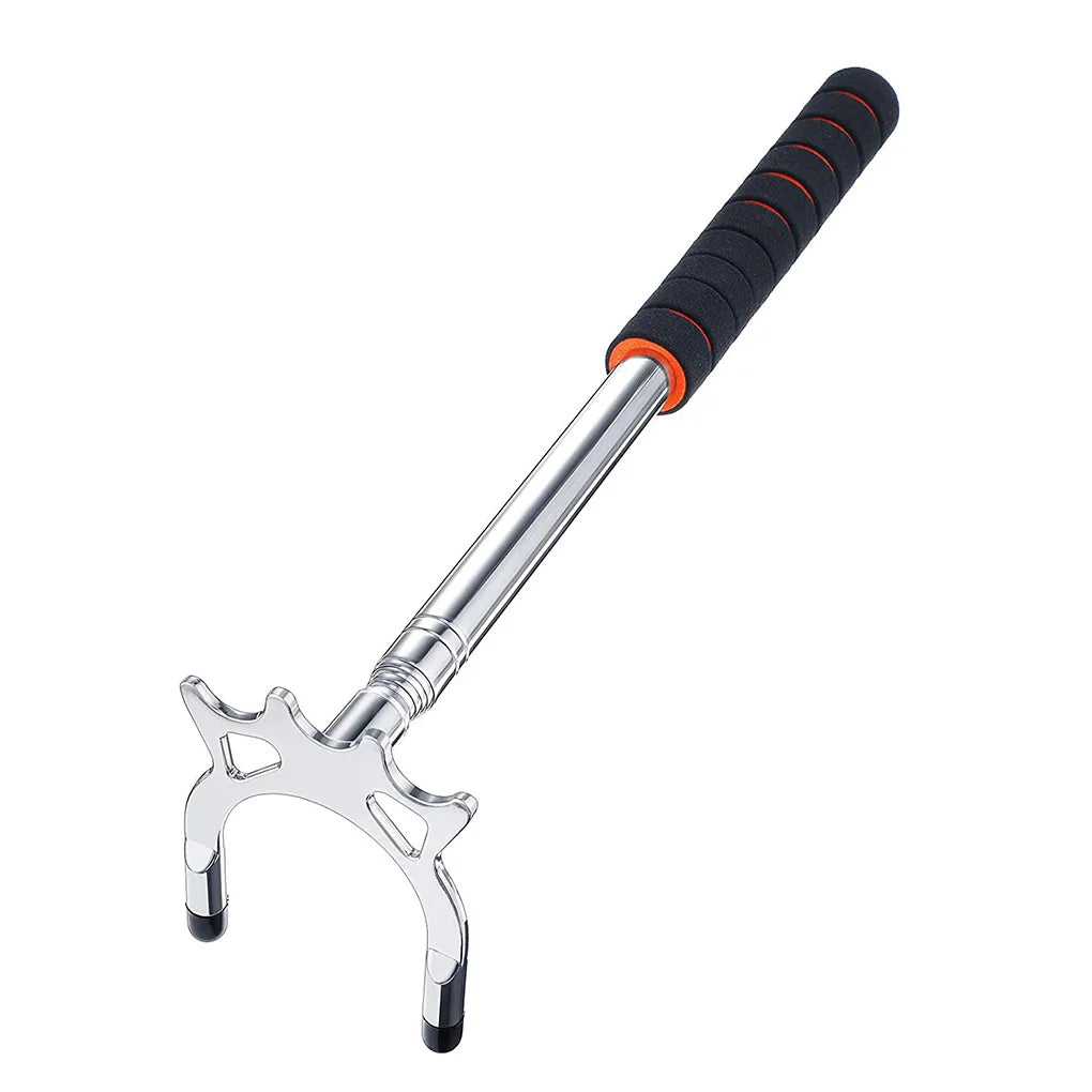 Telescopic Billiards Stick Holder with Bridge Head Replaceable Stainless Steel Portable Pool Table Pole Competition