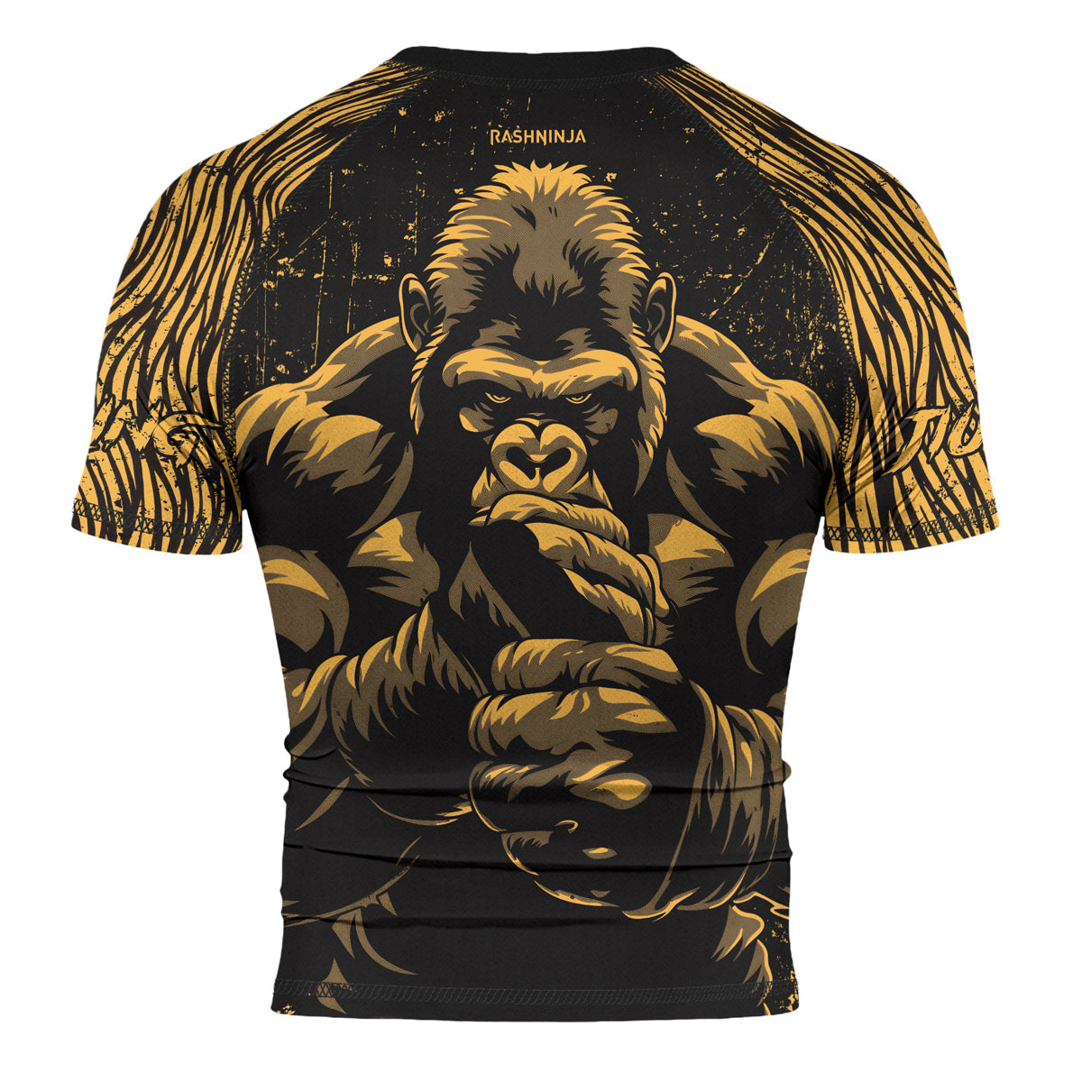 Rashninja Gorilla Jungle King Men's Short Sleeve Rash Guard