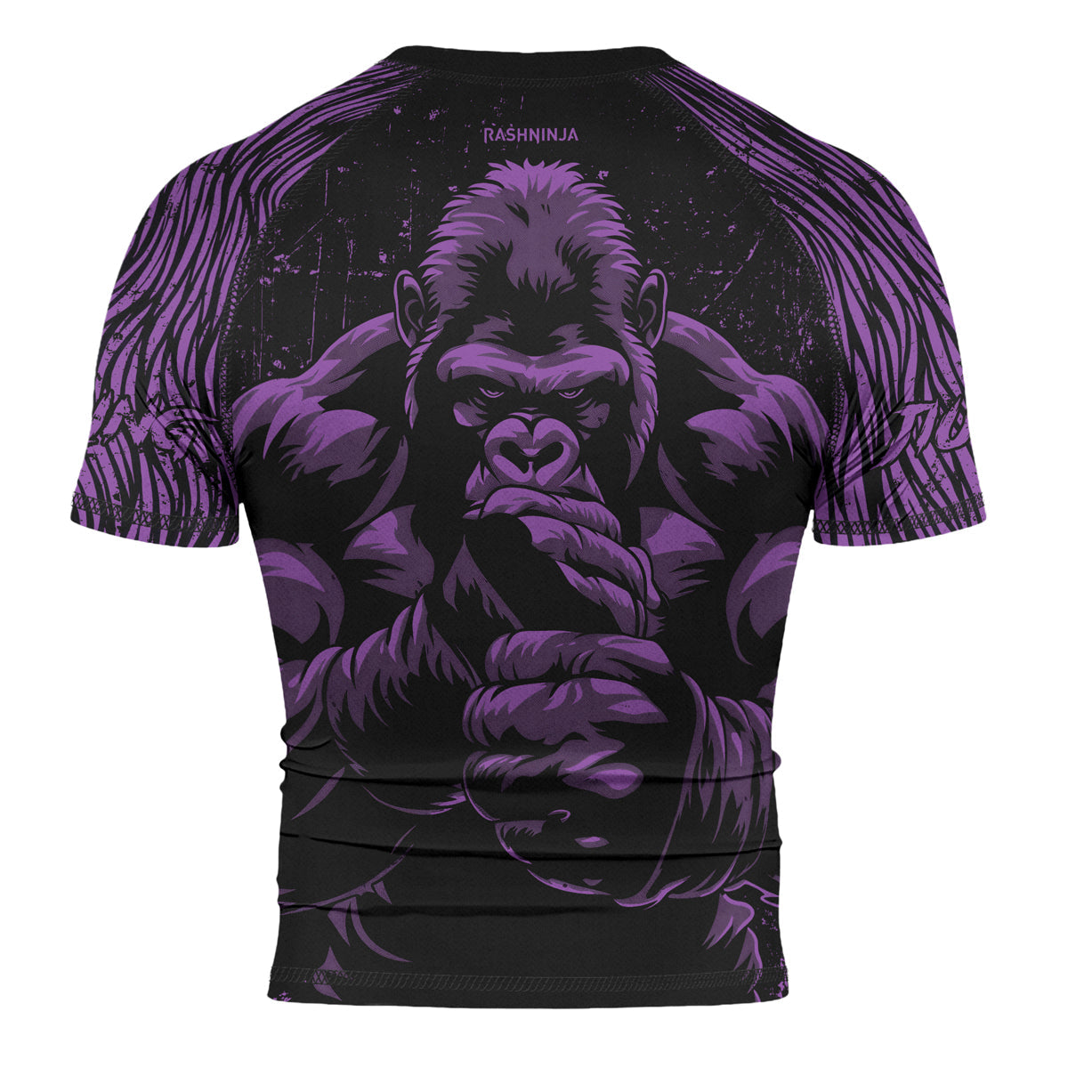 Rashninja Gorilla Jungle King Men's Short Sleeve Rash Guard