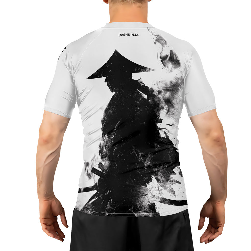Rashninja Samurai Smoke Phantom Men's Short Sleeve Rash Guard