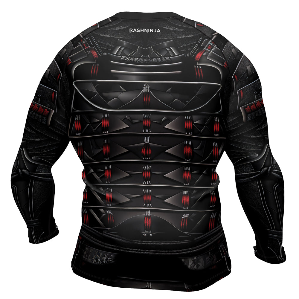 Rashninja Samurai Iron Armor Men's Long Sleeve Rash Guard