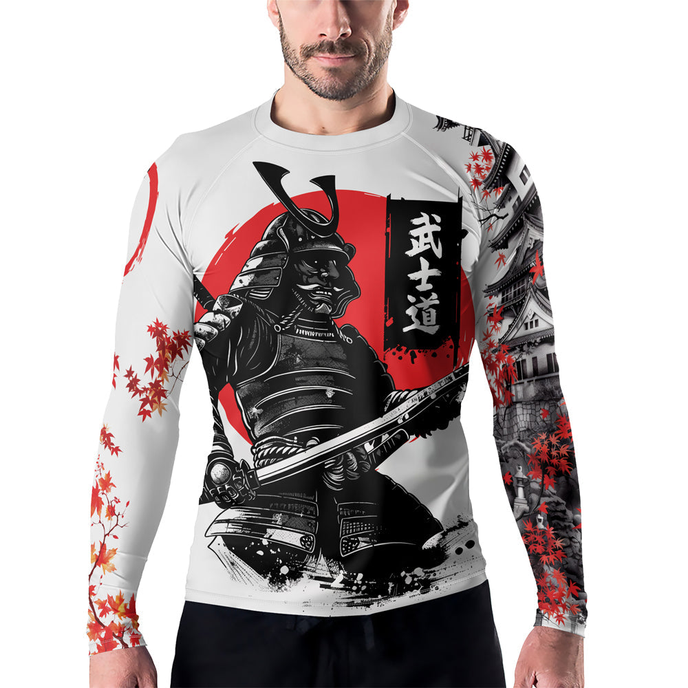 Rashninja Samurai Bushido Ink Men's Long Sleeve Rash Guard