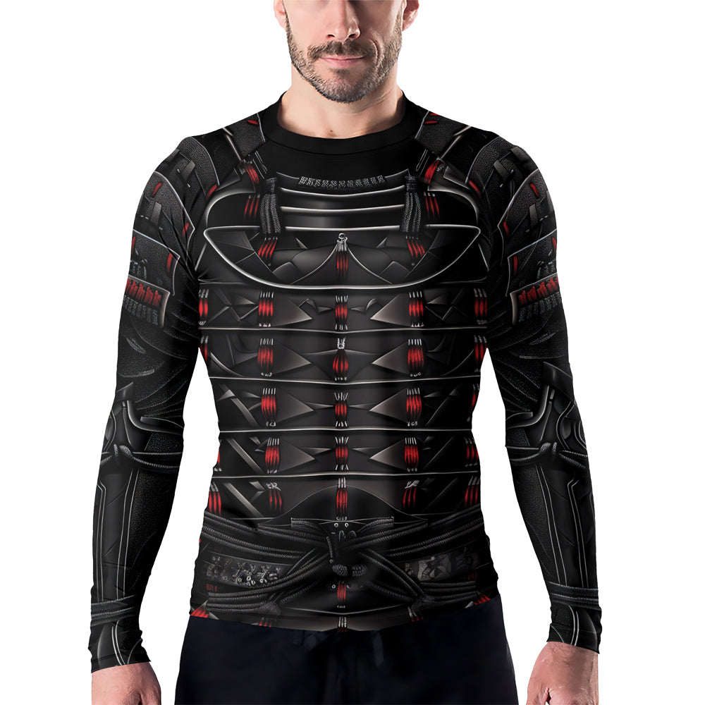 Rashninja Samurai Iron Armor Men's Long Sleeve Rash Guard