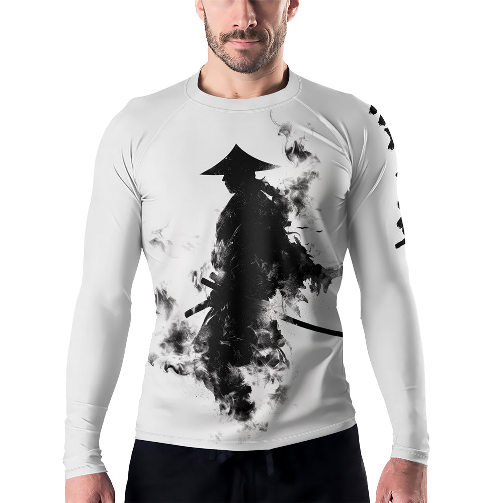 Rashninja Samurai Smoke Phantom Men's Long Sleeve Rash Guard