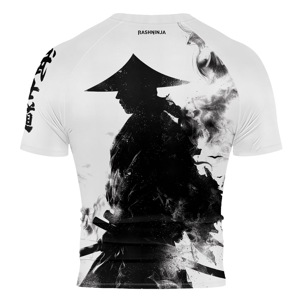 Rashninja Samurai Smoke Phantom Men's Short Sleeve Rash Guard