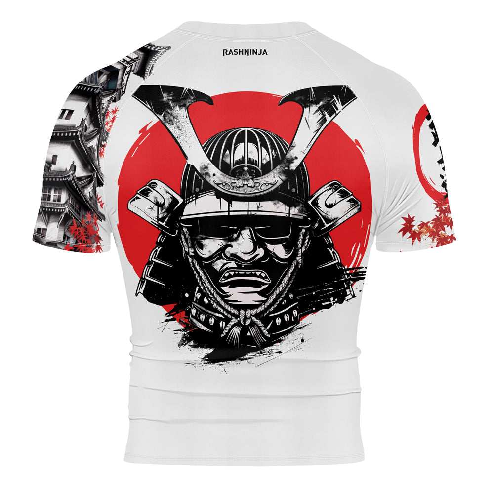 Rashninja Samurai Bushido Ink Men's Short Sleeve Rash Guard