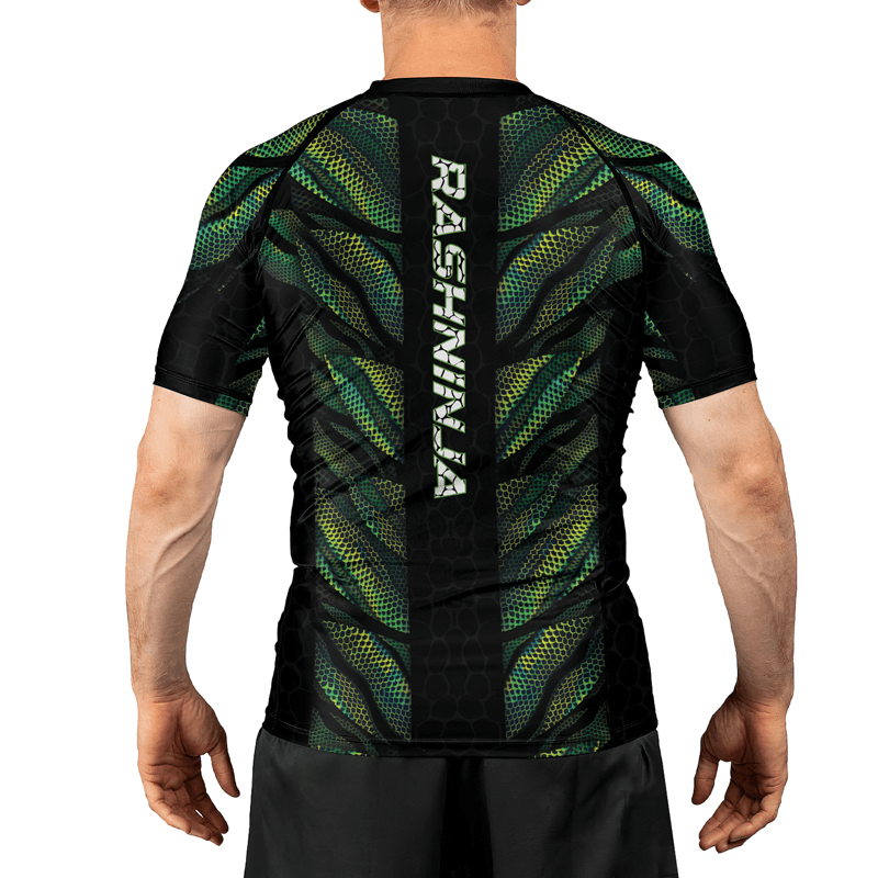 Rashninja Snake Skin Men's Short Sleeve Rash Guard