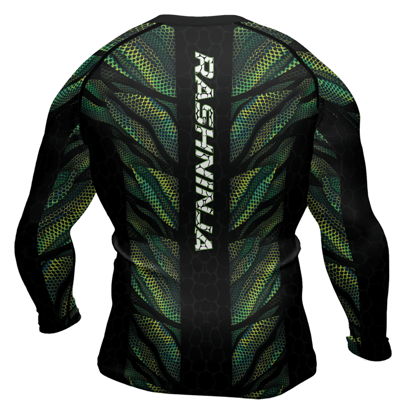 Rashninja Snake Skin Men's Long Sleeve Rash Guard