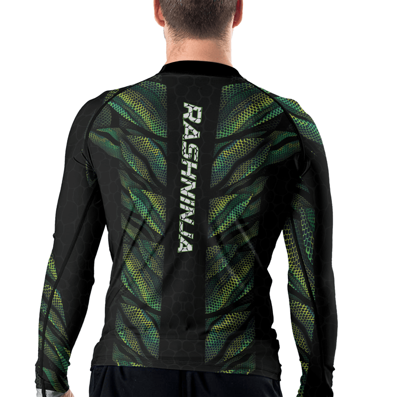 Rashninja Snake Skin Men's Long Sleeve Rash Guard