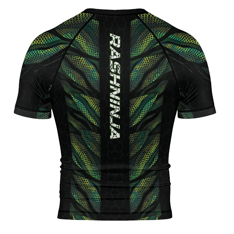 Rashninja Snake Skin Men's Short Sleeve Rash Guard