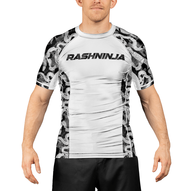 Rashninja Strong Snake Men's Short Sleeve Rash Guard