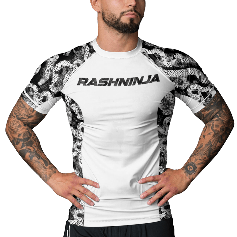 Rashninja Strong Snake Men's Short Sleeve Rash Guard