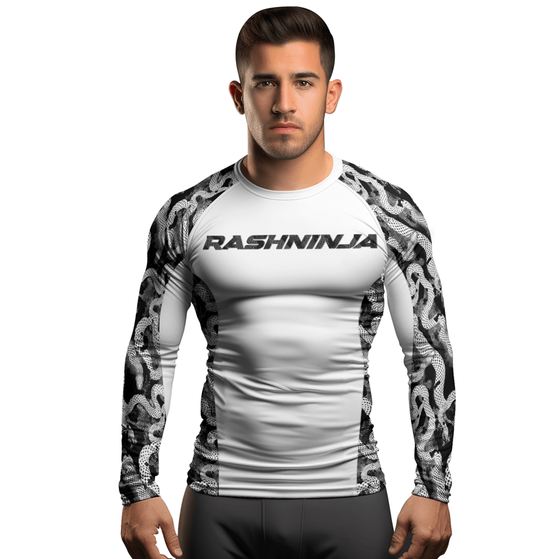 Rashninja Strong Snake Men's Long Sleeve Rash Guard