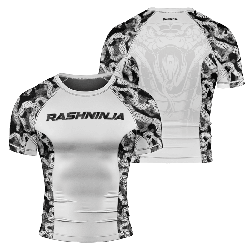 Rashninja Strong Snake Men's Short Sleeve Rash Guard