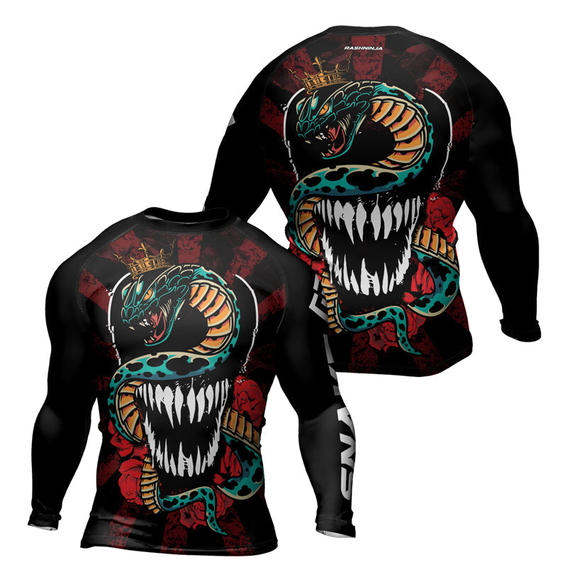 Rashninja Snakebite Fury Men's Long Sleeve Rash Guard