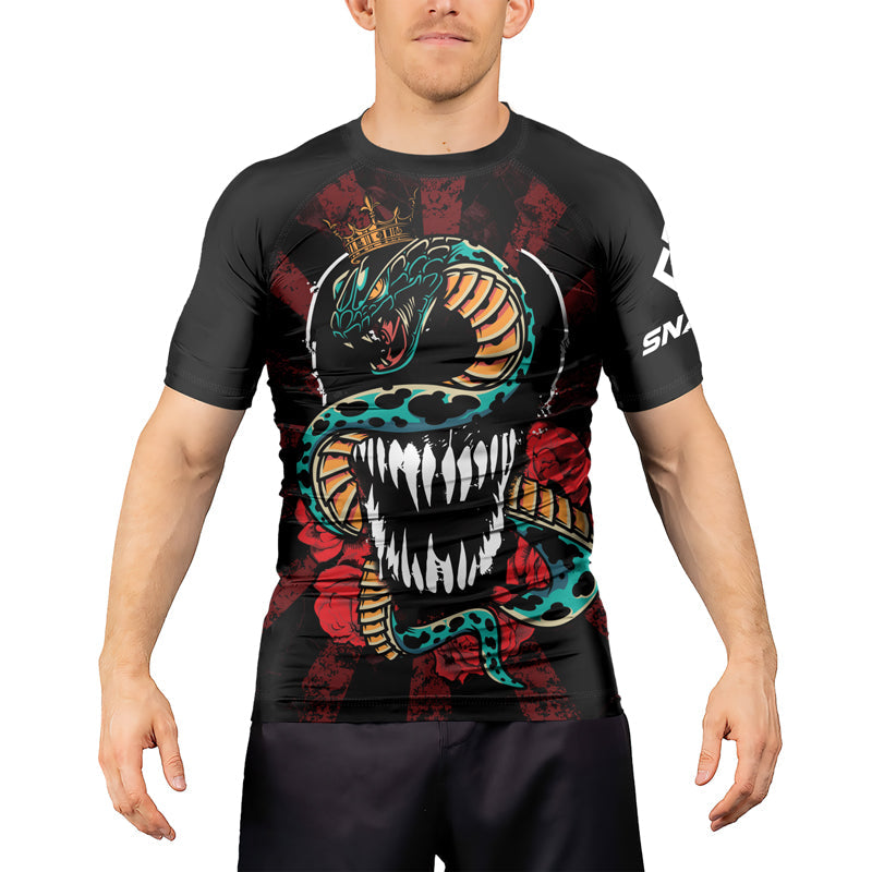 Rashninja Snakebite Fury Men's Short Sleeve Rash Guard