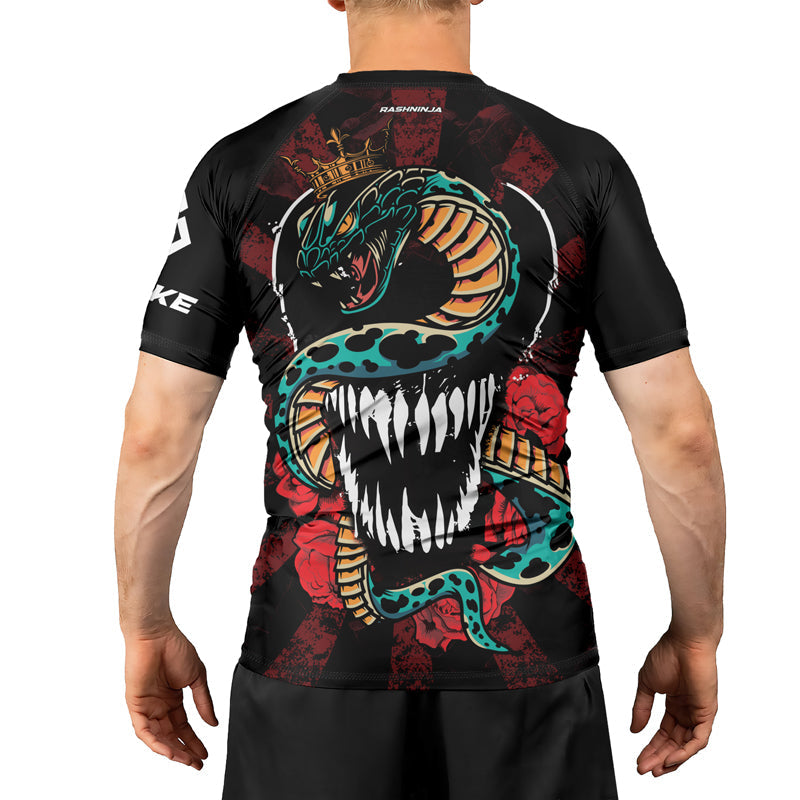 Rashninja Snakebite Fury Men's Short Sleeve Rash Guard