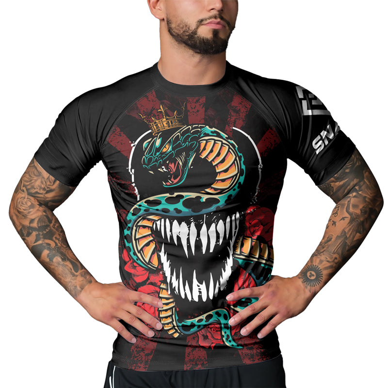 Rashninja Snakebite Fury Men's Short Sleeve Rash Guard