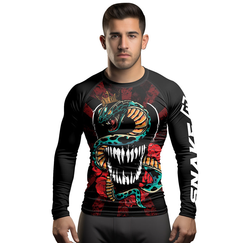 Rashninja Snakebite Fury Men's Long Sleeve Rash Guard