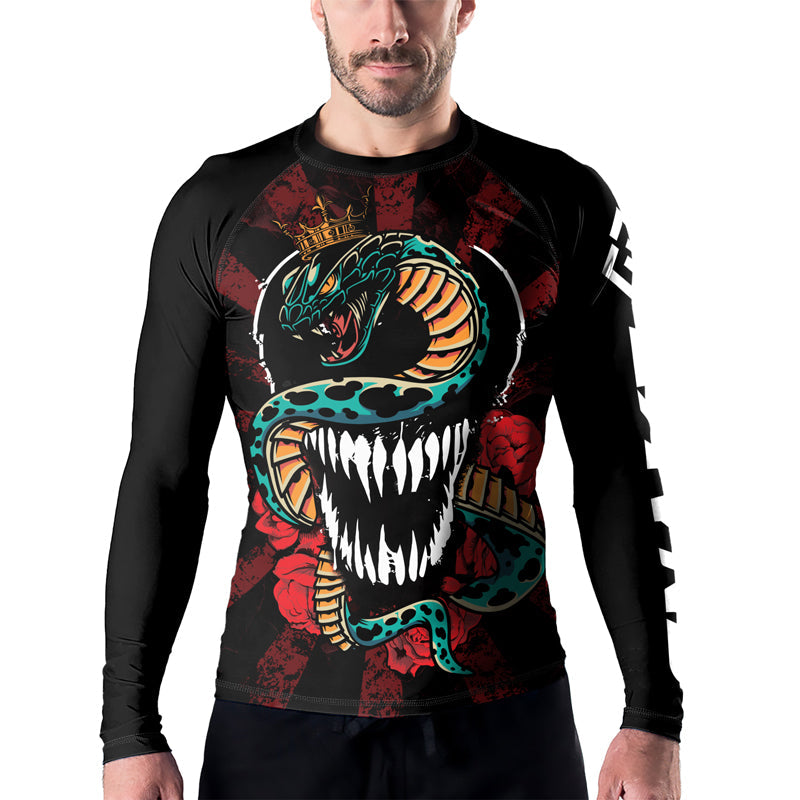 Rashninja Snakebite Fury Men's Long Sleeve Rash Guard