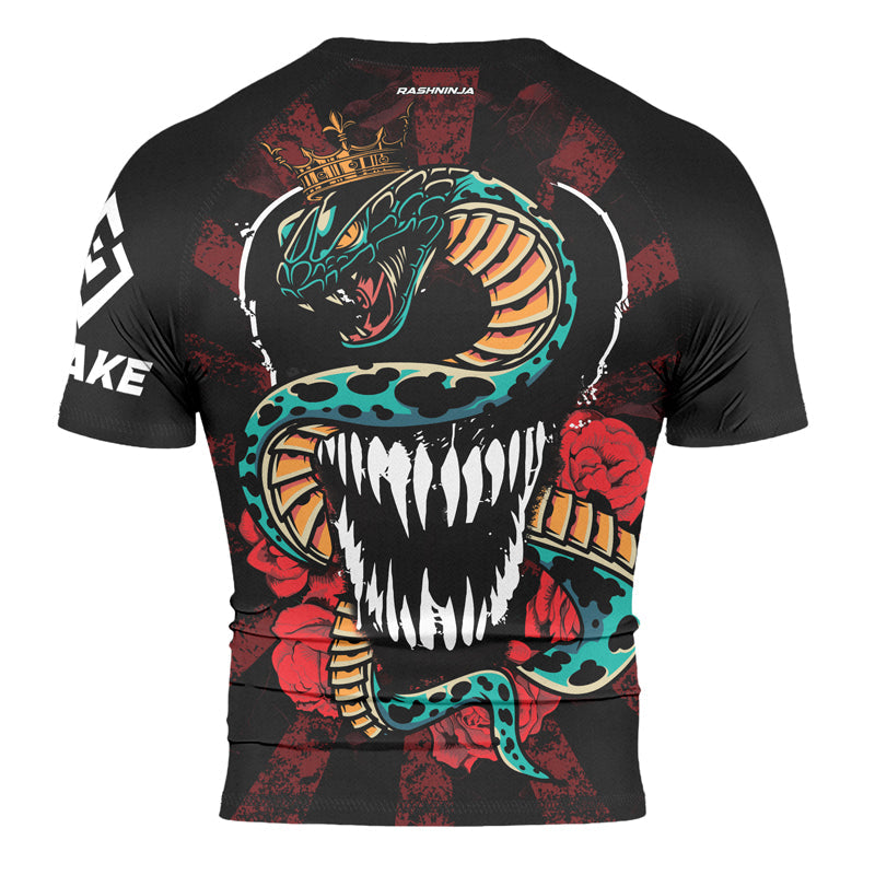 Rashninja Snakebite Fury Men's Short Sleeve Rash Guard