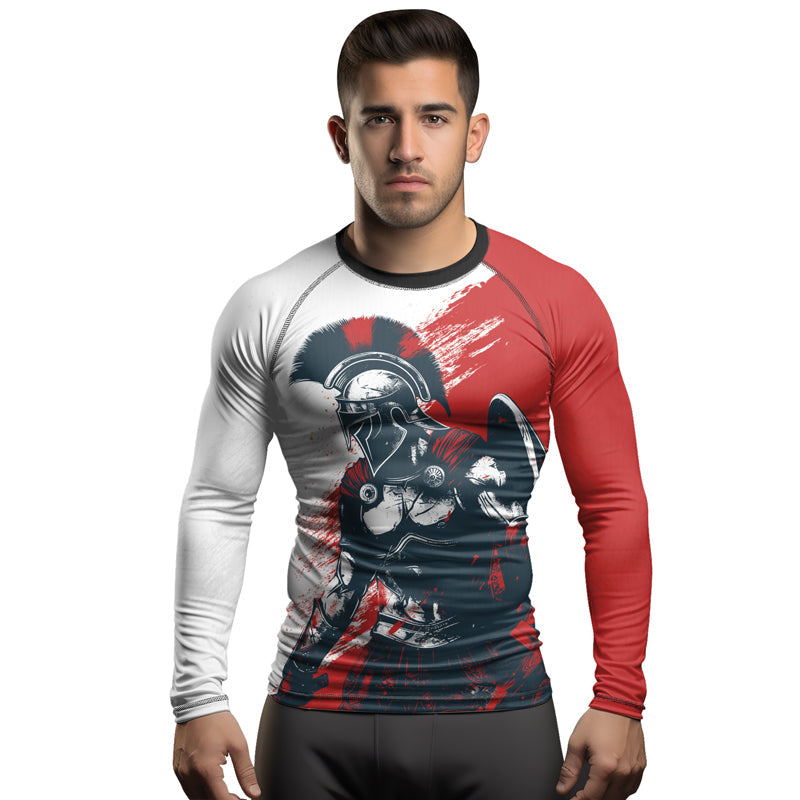 Rashninja Spartan Battle Worn Men's Long Sleeve Rash Guard