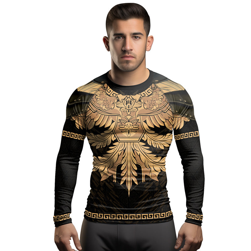 Rashninja Spartan Bronze Legion Men's Long Sleeve Rash Guard