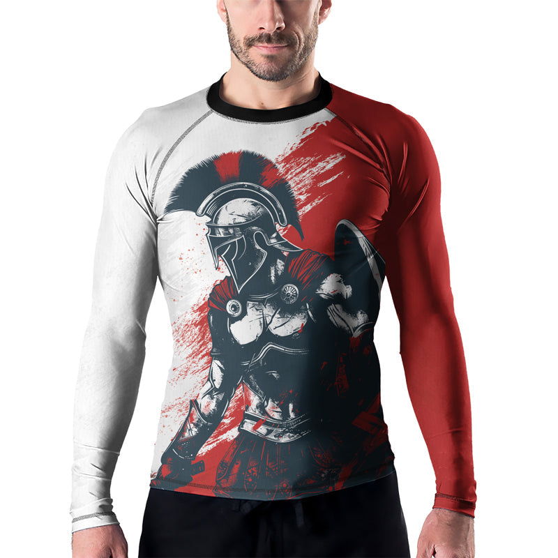 Rashninja Spartan Battle Worn Men's Long Sleeve Rash Guard