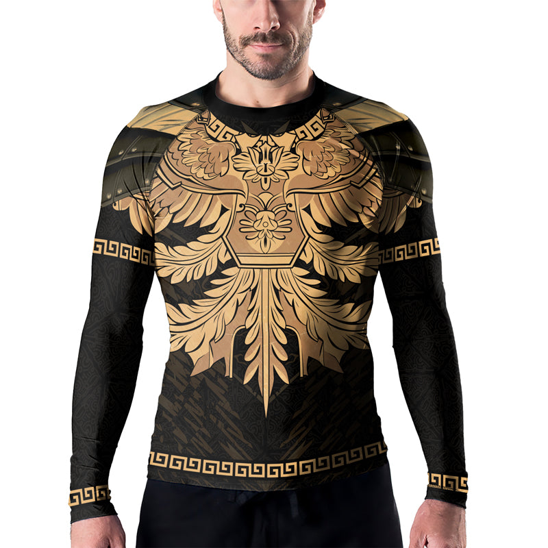 Rashninja Spartan Bronze Legion Men's Long Sleeve Rash Guard
