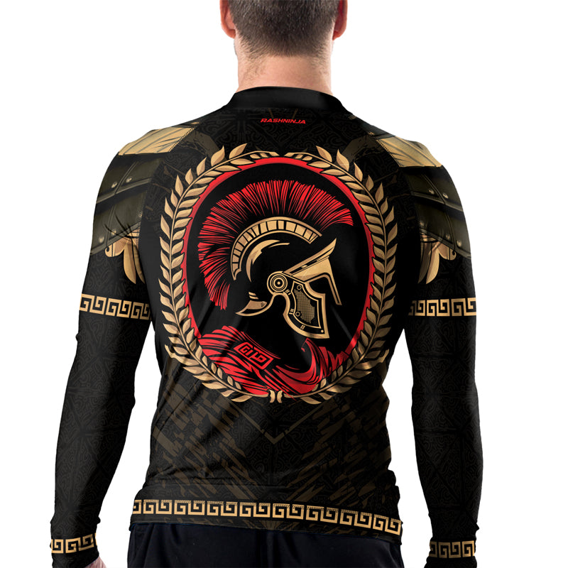 Rashninja Spartan Bronze Legion Men's Long Sleeve Rash Guard