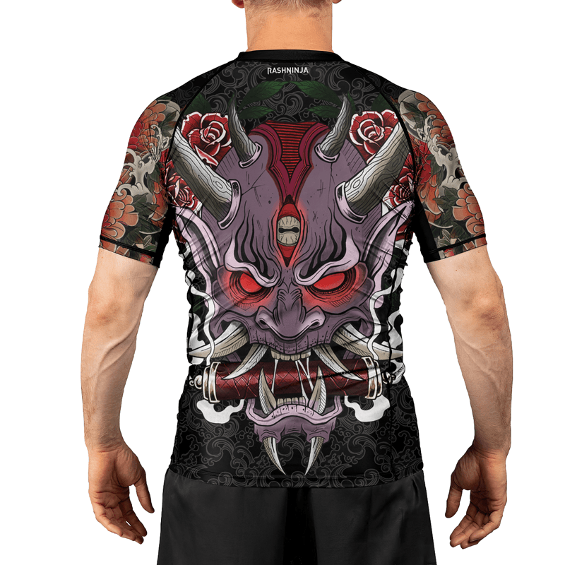 Rashninja Oni's Strength Men's Short Sleeve Rash Guard