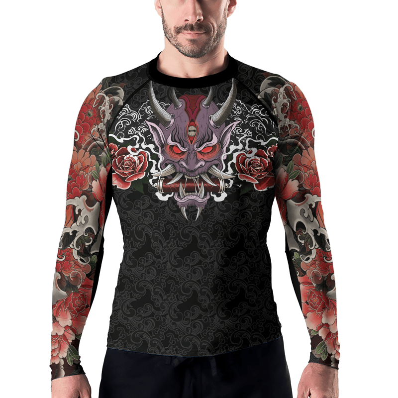 Rashninja Oni's Strength Men's Long Sleeve Rash Guard