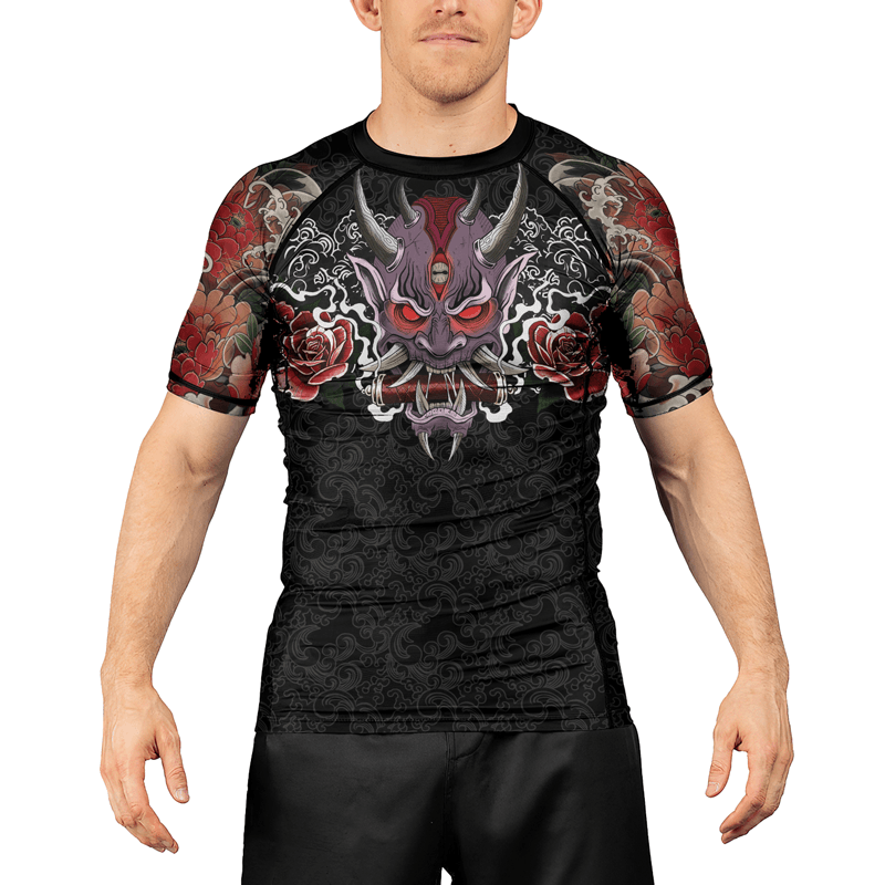 Rashninja Oni's Strength Men's Short Sleeve Rash Guard
