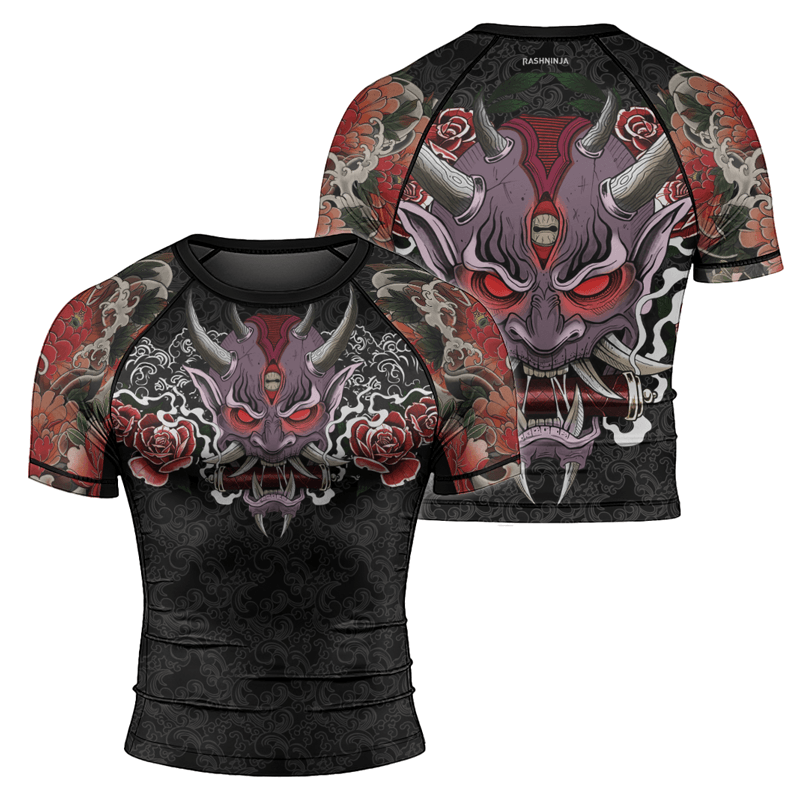 Rashninja Oni's Strength Men's Short Sleeve Rash Guard
