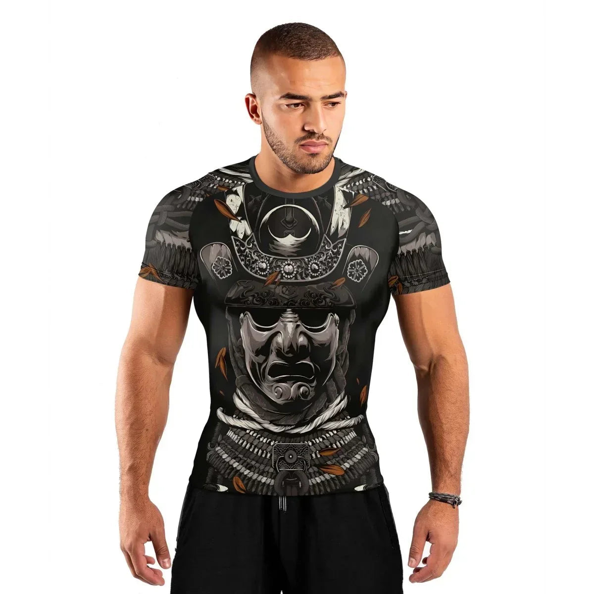 Samurai Warrior Men's Short Sleeve Rash Guard