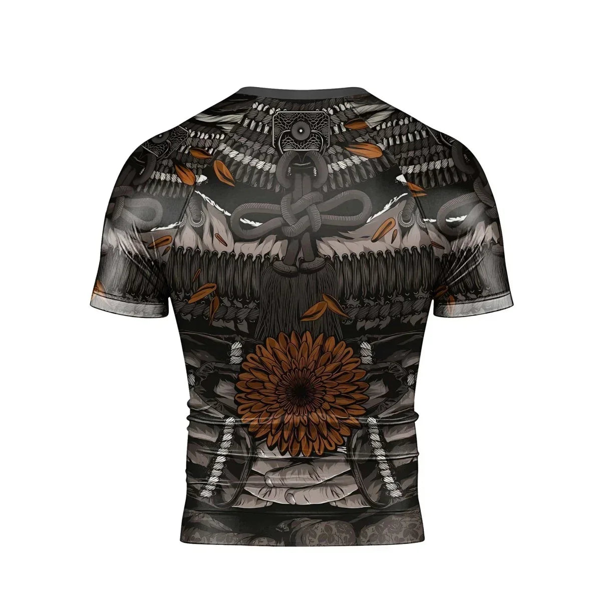 Samurai Warrior Men's Short Sleeve Rash Guard