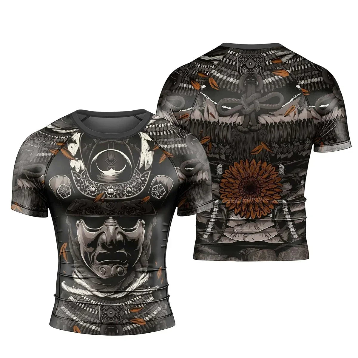 Samurai Warrior Men's Short Sleeve Rash Guard