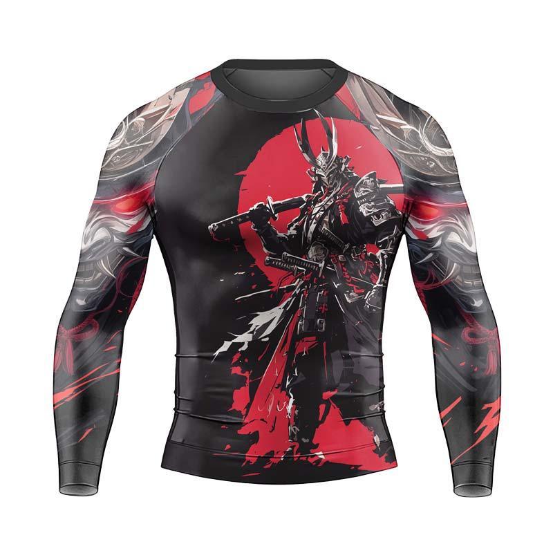 Samurai of War Men's Long Sleeve Rash Guard