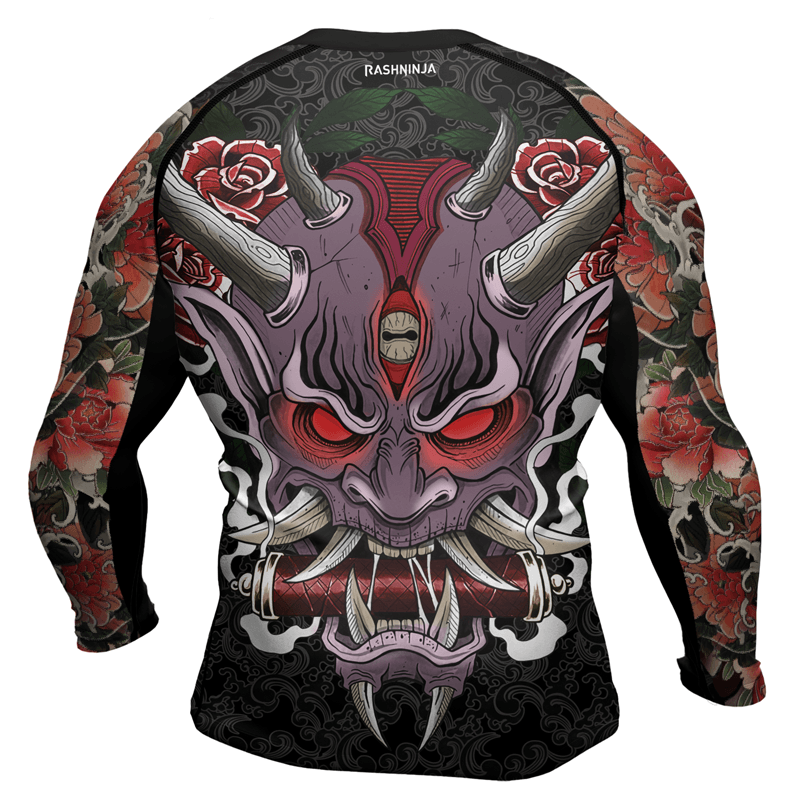 Rashninja Oni's Strength Men's Long Sleeve Rash Guard