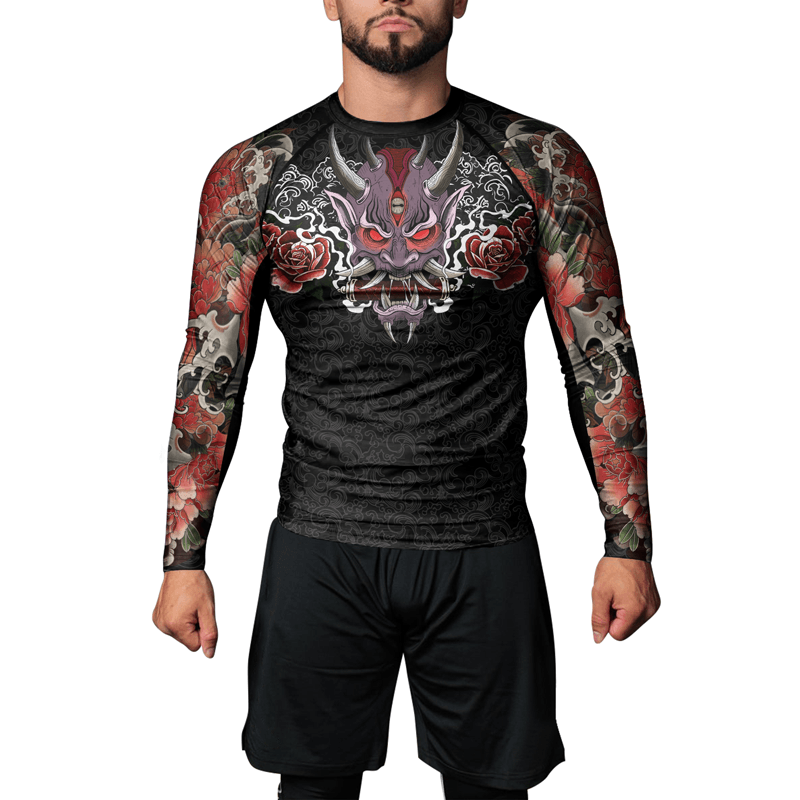 Rashninja Oni's Strength Men's Long Sleeve Rash Guard